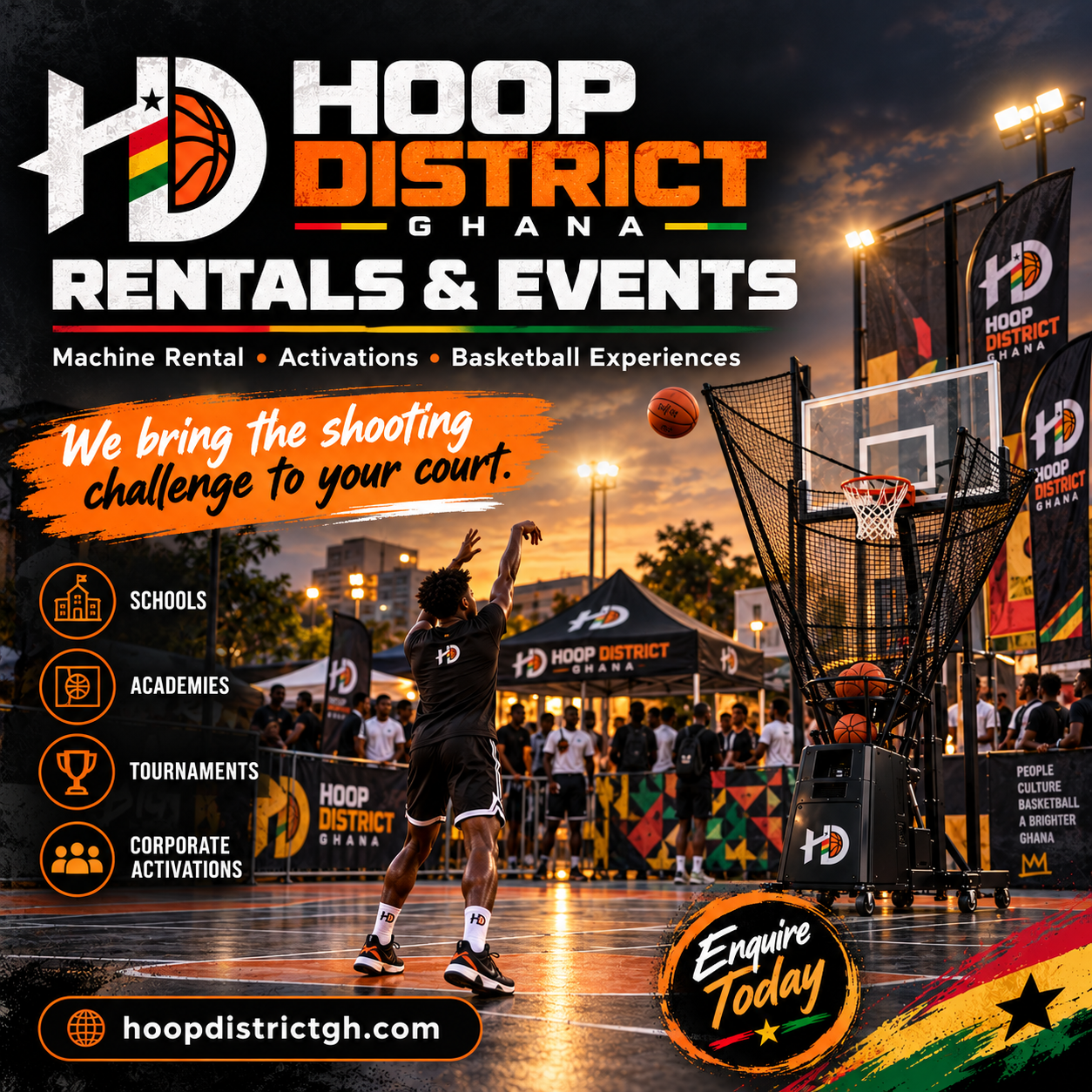 Hoop District rentals and events visual